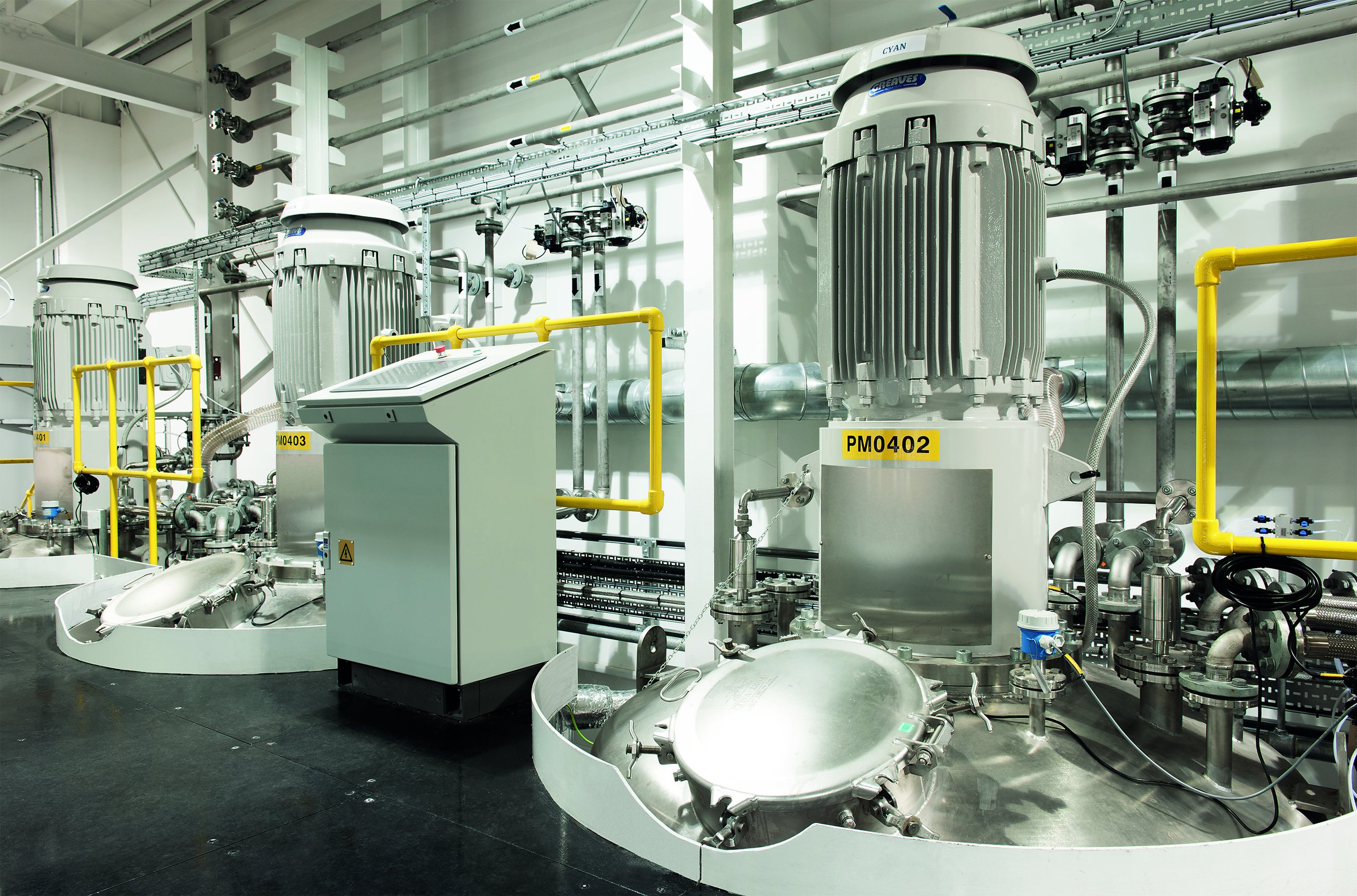 Digital inks mixers