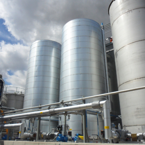 Solvent and resin storage tanks alternative angle