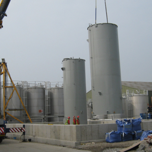 Storage tank installation