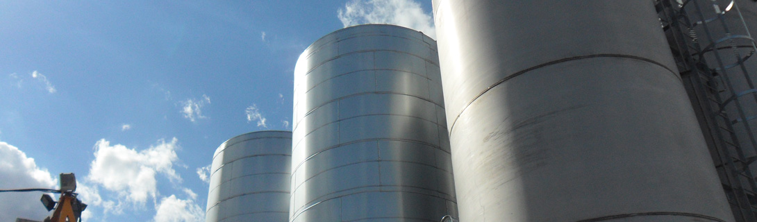 Silos and sky