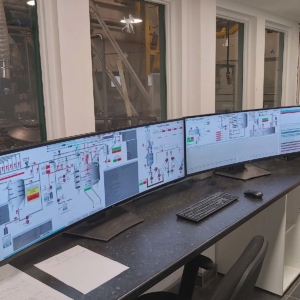 Process control room operator desk